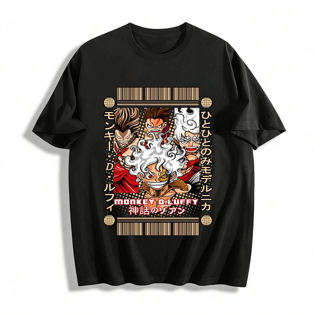 

Monkey D.Luffy Gear 5 Nika Form Graphic Tee Pure cotton T-shirt XXS