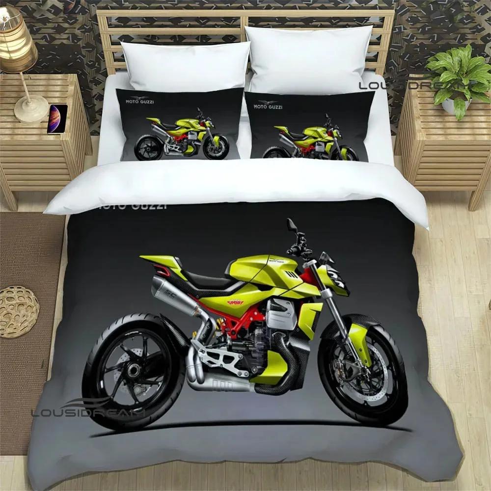 Guzi motorcycle printed Beding Sets exquisite bed suplies set duvet cover bed comforter set beding set luxury birthday gift