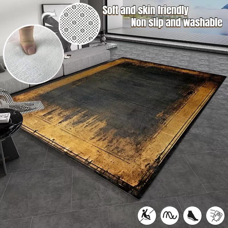 Modern Abstract Carpets for Living Room Elastic Design Large Area Rugs Sofa Chair Floor Mat Decoration Bedroom Carpet Non-Slip