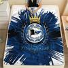 Custom Name Arminia Bielefeld Flannel Blanket, High quality Comfortable for All Seasons, Home Decor, Warmth and Comfort
