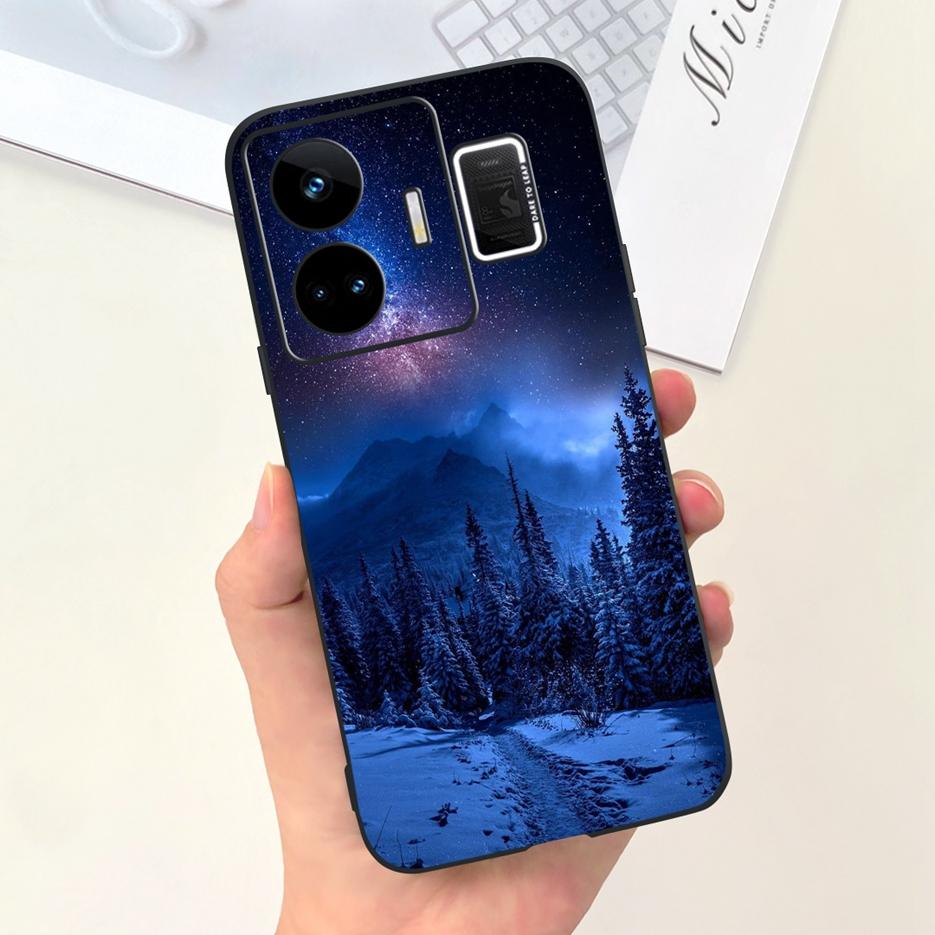 For Realme GT Neo 5 Case RMX3706 Stylish Art Painted Back Cover Soft TPU Phone Case For Realme GT Neo5 240W Fundas 6.74'' Bumper