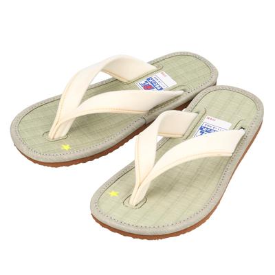 Washable Sandals Rubber Unisex Geta Tatami Made In Japan [Yamatokko] [Washable! Non-slip Sole] Sandals, Clogs, Straps, Sandals, Slippers, (White,