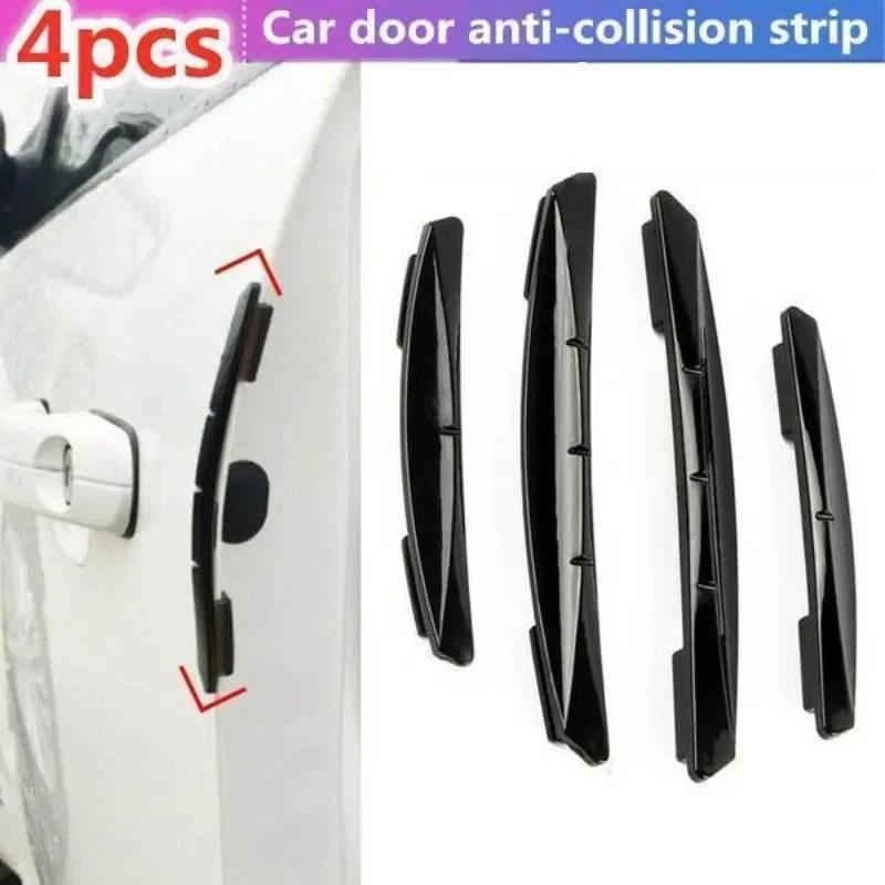 4Pcs/Set Car Door Side Anti-collision Decorative Guard Plate Anti-scratch Car Anti-collision Strip Interior Mirrors 6