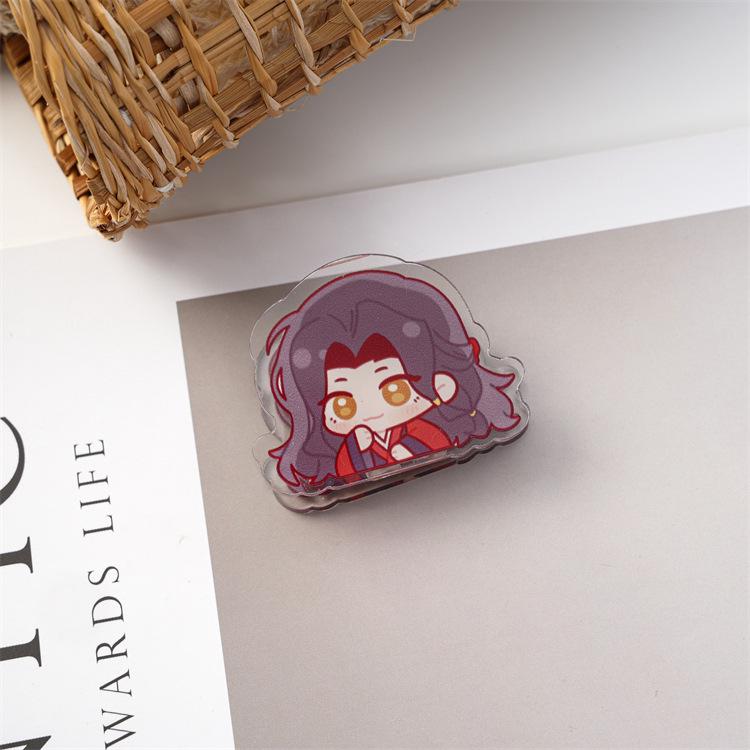 Anime Cartoon Double-Sided Acrylic PP Snack/Memo Clip - Cute Custom Sealing Clip