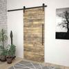 Vidaxl System for Sliding Door Installation Skien, 200 Cm, Steel, Black