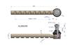 Steering Joint 240mm AL39019 WARYŃSKI