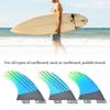 Fiberglas FCS2 Stylische blau-grüne Farbverlauf-Surfboard-Heckfinne Flexibles Surfzubehör