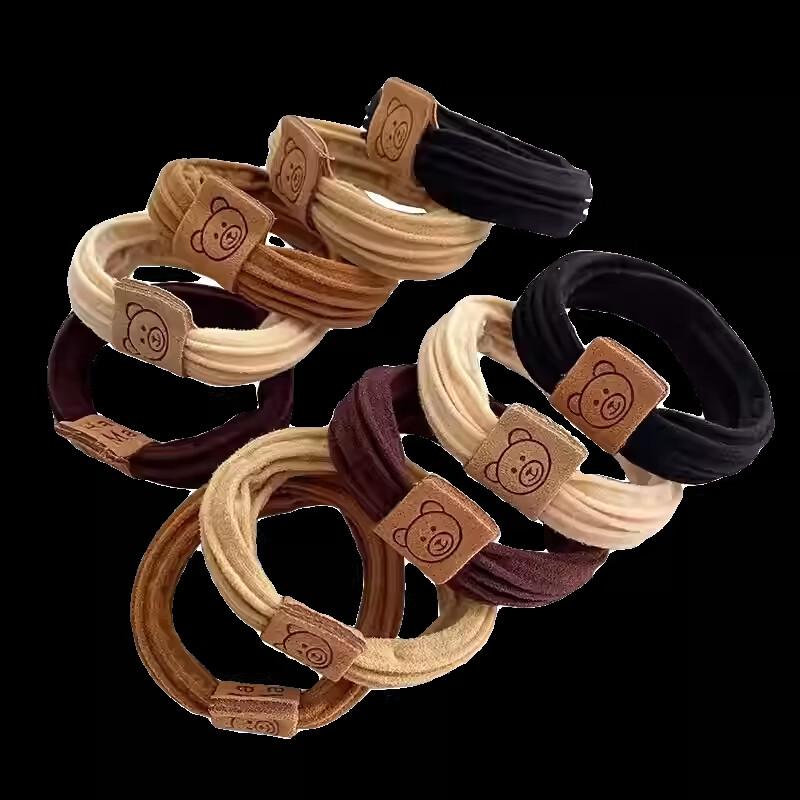 20-Pack Cute Bear High Elastic Hair Ties