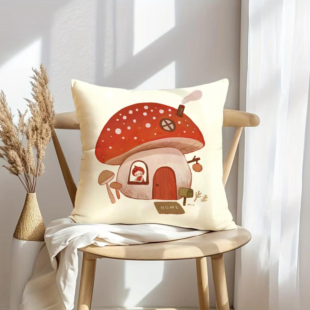 Woven Patterns Cushion Cover Soft EasyWash Pillow Case Versatile for Couch Bed Travel and Office