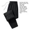 Men Thick Sweatpants Autumn And Winter Drawstring Waist Loose Casual Pants Fleece Lined Warm Trousers for Daily Wear Gym