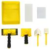 Edge Painting Tool Corner Brush Kit 360 Degree Rotation Handle Paint Pad Tray Set For Home Renovation Wall Ceiling Door Frame