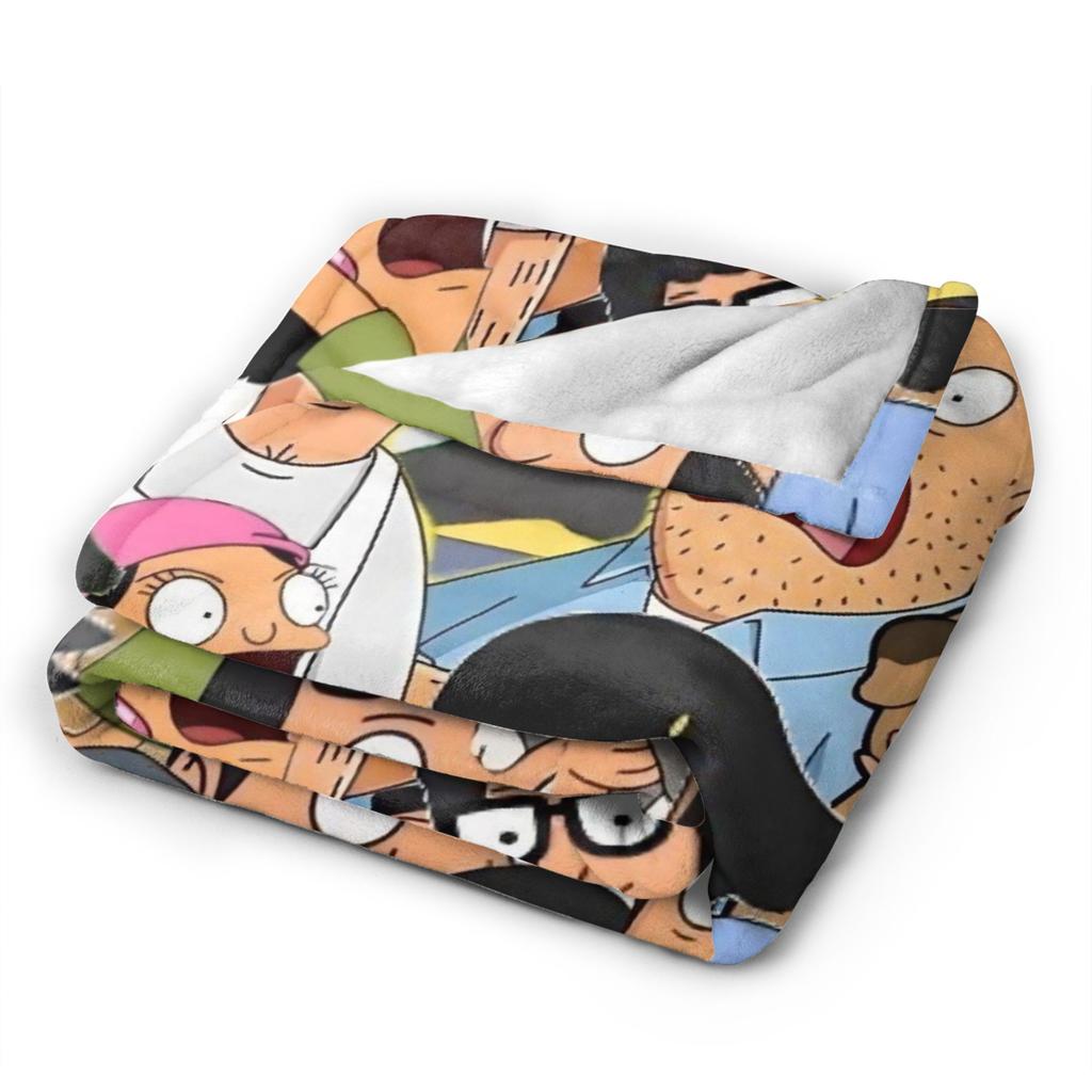 Bob Burgers  Plush Blanket Child  Flannel Throw Blanket For Living Room Warm Soft Design Quality Bedspread Gift