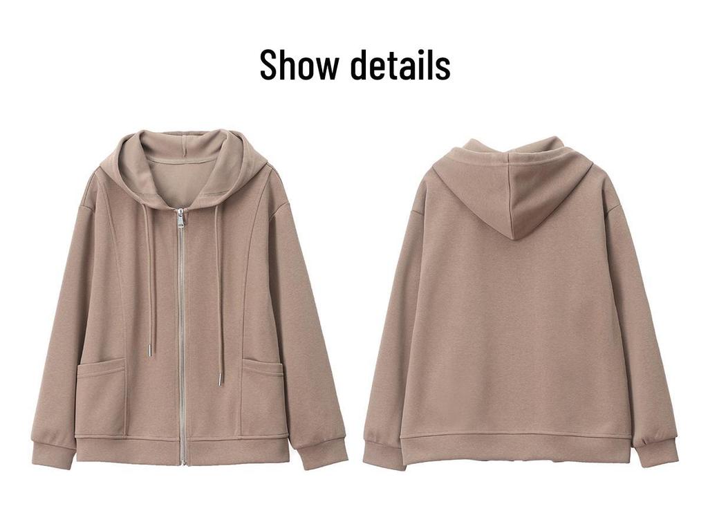 2024 Spring & Autumn Women's Fashion Cardigan Hoodie - Trendy, Youth-Enhancing, Casual Jacket for Middle-Aged Mothers