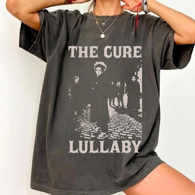 The Cure Cotton Graphic T Shirt Punk Rock Band Tee Y2k Grunge Streetwear Retro Graphic Print Harajuku Y2k Tshirt Men Women Tops