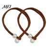 Curtain Tie 1 Pair Tiebacks for Drapes, Adjustable Rope Backs, Faux No Drill Buckles Pearls Cord Buckle Holder Home Hotel Office Window Drapery