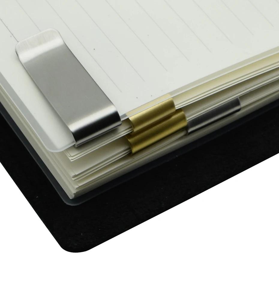 Metallisk binders for notatbok bokmerke verktøy bok binders kontor skole leserekvisitter multifunksjonell klemme