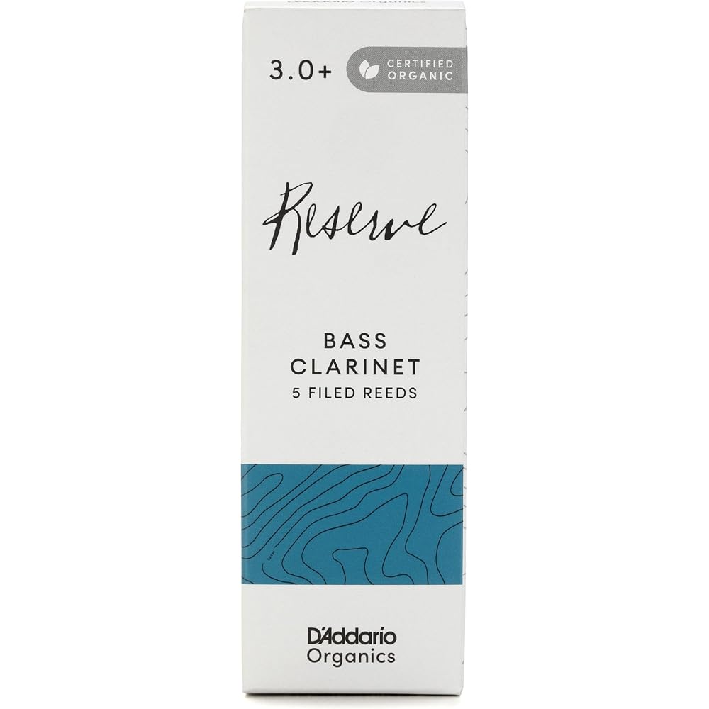 D Addario WoodWinds Daddario Reed Bass Clarinet USDA Organic Certified RESERVE ODER05305 [Hardnes...