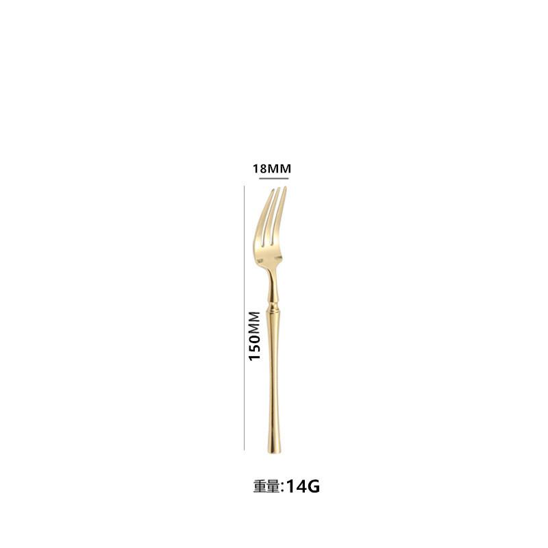 Western Knives and Forks Tableware Small Waist Steak Knives and Forks Set Stainless Steel Household Premium Food Spoon Dessert Spoon and Fork