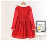 Girls' 2025 Princess Style Sweater Dress - Knitted Pullover for Spring & Winter, Korean Fashionable Wool Dress.