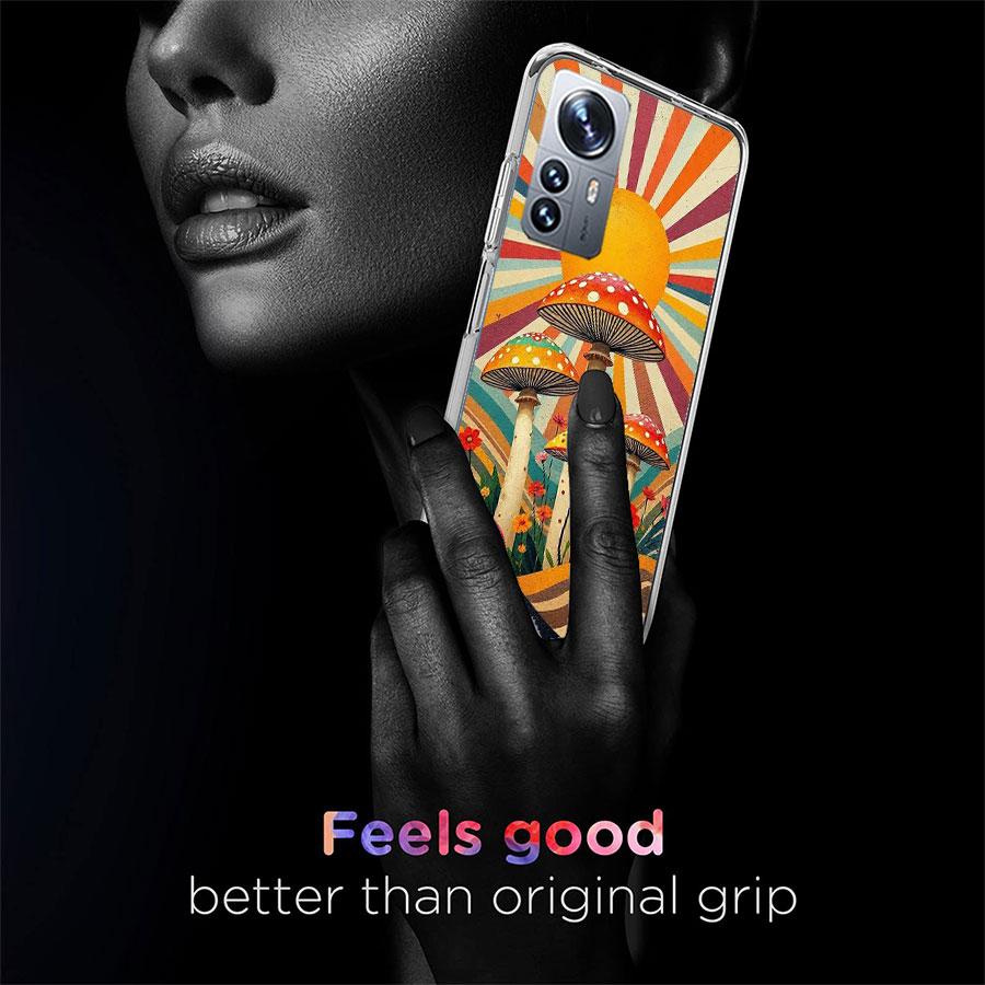 Boho Hippy Mushroom Sunrise Phone Case For Redmi Note 15 Pro 5G 14 13 12 Pro Plus 11 11T 11E 11S 10 Pro 10S 9 9S Cover Cell Clea