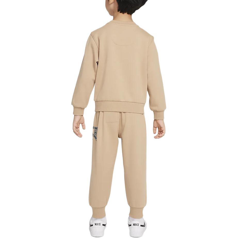 Nike Casual Sportswear Gameday Essentials Brand Logo Letter Fleece Lined Crew Neck Top Comfortable Soft Long Pants IB2541-200