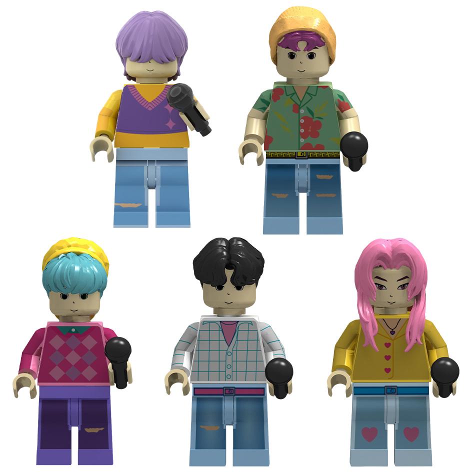 Latest Monster Hunt Men's Team Rumizazoi Assembles Construction Blocks Handmade Korean Men's Team Cloak Construction Blocks Toy