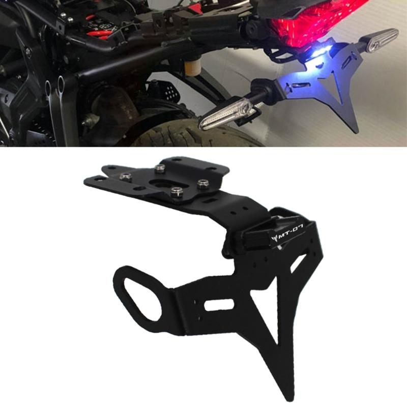 Compact & Reliable Motorcycle License Plate Holder Bracket with LED  Waterproof Registration Brack Suitable for MT07