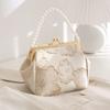 Women's bag new simple and elegant Hanfu bag Chinese antique hand-held cheongsam bag single shoulder crossbody shell bag