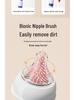 Portable Baby Bottle & Nipple Brush Set with Storage Box and Draining Rack for Travel