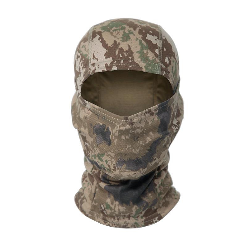 Camouflage Sturmhaube Vollgesichtsschal Outdoor Aktivität Ski Radfahren Vollgesichtsabdeckung Winter Hals Kopfwärmer Taktischer Schal Mütze Helm-Innenmütze