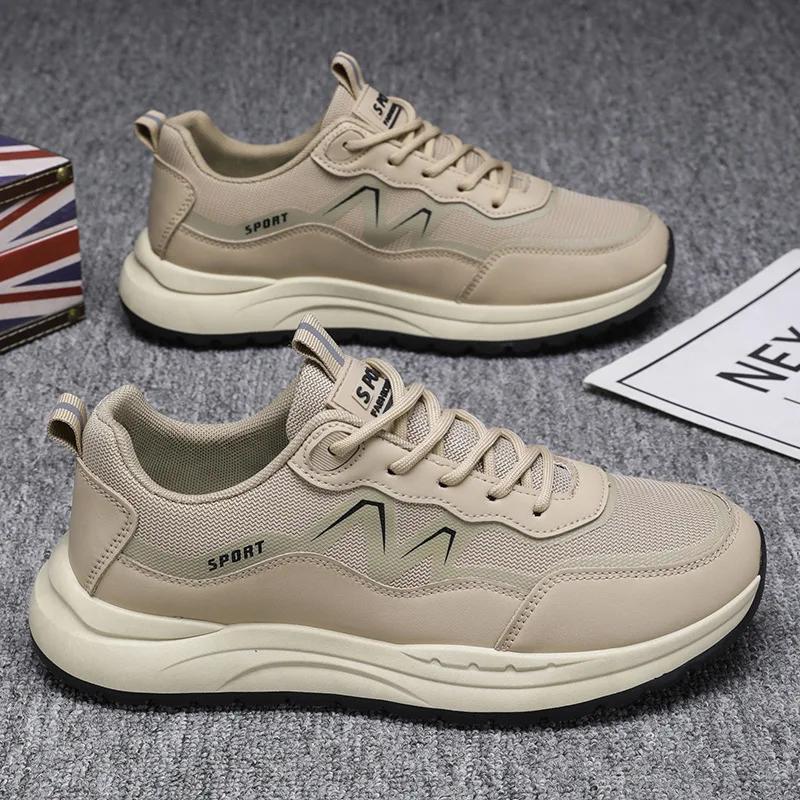 

Men Summer Casual Outdoor Sports Sneakers Breathable LaceUp Platform New Casual Shoes Fashion Sport Running Lace Tennis Zapatillas Hombre 39