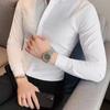 Men's Slim Fit Long Sleeve Dress Shirt Non-Iron Solid Color Formal Business Top Stretch Button Down Shirt