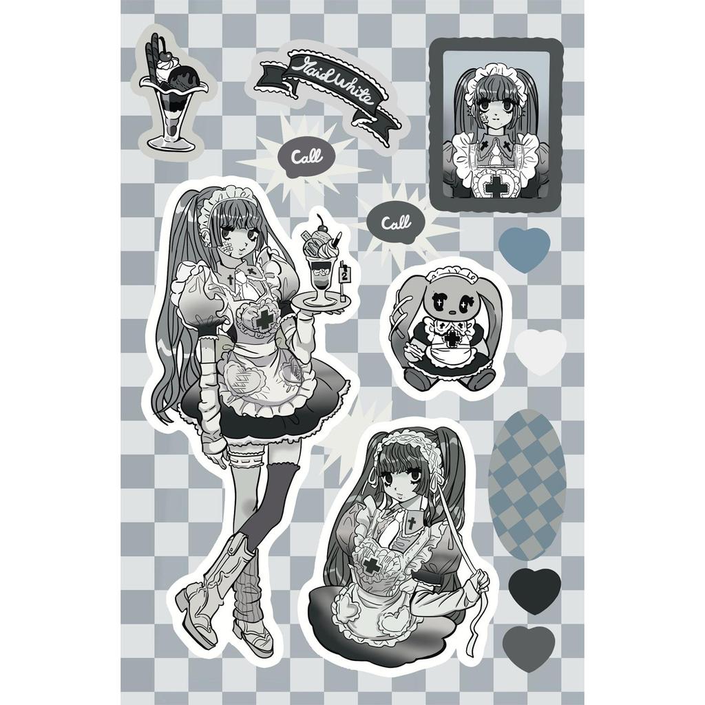 Korean Domi Character Stickers for Journals & DIY Phone Cases