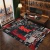 Slipknot Personalized Crystal Velvet Carpet, Customized Name Text Soft Anti‑Slip Rug for Living Room Bedroom