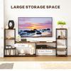TV Unit for TVs Up To 60 Inches, Industrial TV Stand with Storage Shelves, Entertainment Centre for Living Room, Bedroom