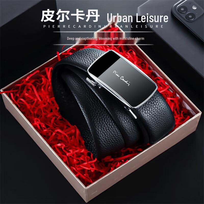 

Pierre Cardin Men s Automatic Buckle Leather Belt 125cm