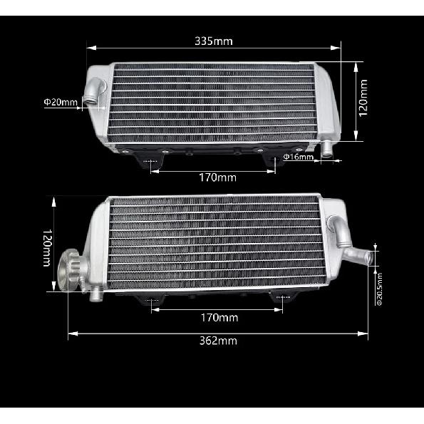 OTOM Motorcycle Performance Aluminum Radiator Water Tank Cooling For KTM SX XCW SXF EXCF XCF 125 150 250 300 350 Pit Dirt Bike