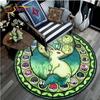 Oturma odası halısı Pikachu Karikatür Pokemon 3D Yuvarlak Paspaslar Sehpa Ev Çocuklar Zemin Halı Kaplama Kaymaz Alan Kilim