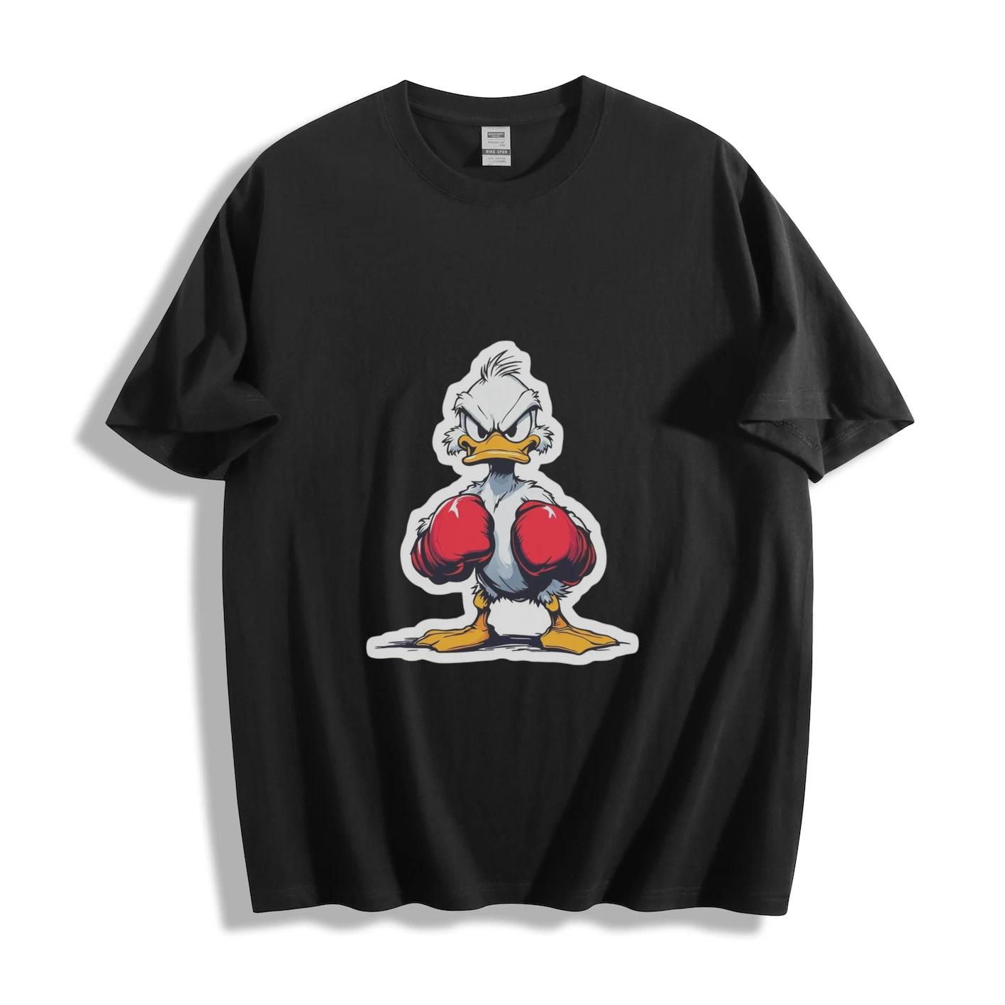 Gender-Neutral Donald Duck Boxing Graphic T-Shirt S