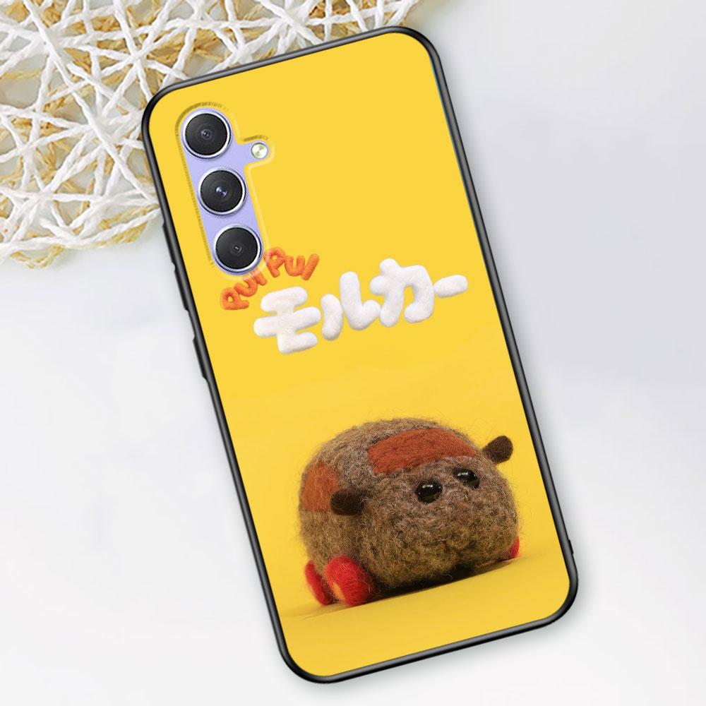 Cute PUI PUI MOLCAR Case for Samsung Galaxy A51 A53 A54 A31 A52 A12 A13 A21s A22 A32 A11 A22 A33 A41 A52s A73 TPU Phone Cover