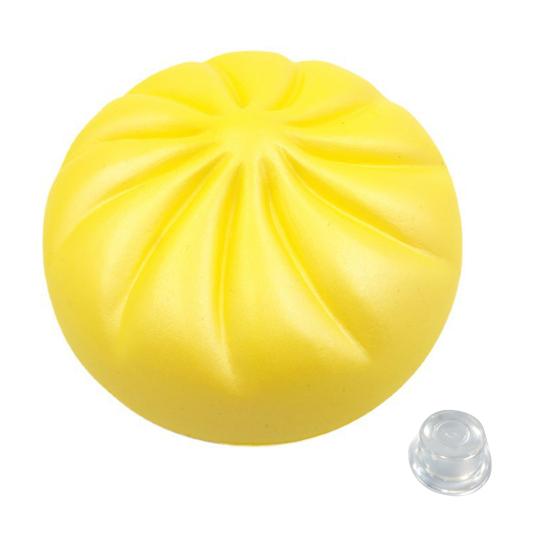 Bun Shape Stress Toys DIY Dumpling Squeeze Toy Skin, Fillable Empty Ball Skin with Soft Balls Stopper, Anxiety Relief Simulated Making Supplies Focus