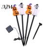 LED Pathway Lighting 4Pcs/Set Halloween Solar Ghost Stake Light, 4-in-1 Pumpkin with Powered Yard Stakes Lights, Waterproof Decorative