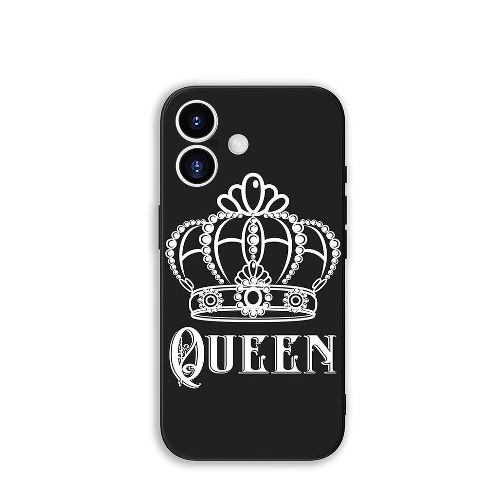 For Samsung Galaxy A55 A54 A25 A36 A17 A26 A35 A33 A34 A14 A37 S8 S9 S20 S21 FE S10 Plus Case Queen King Couple Novelty Fundas