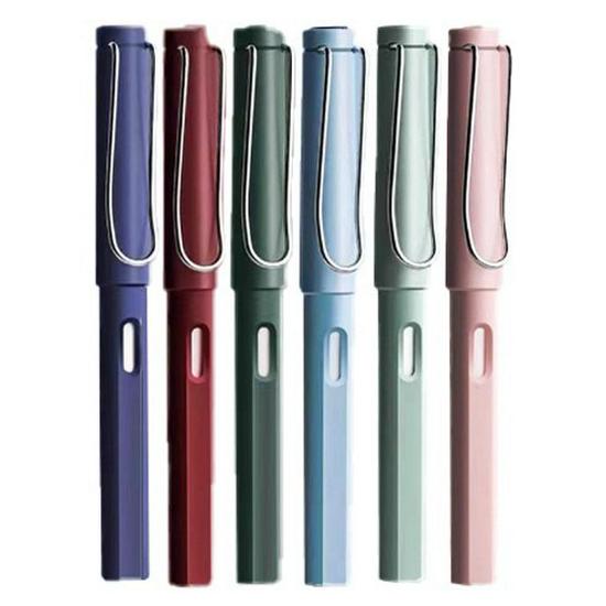 Zhengzi Student Fountain Pen - Iridium Gold 0.5mm Nib, 0.38mm Replaceable Ink Capsule, Steel Construction
