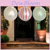 Christmas Inflatable Balls With Pearl Stripe Pattern For Holiday Garden Decor