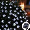 Garden Decoration Christmas Wedding Party 5/7/12M Solar Flower String Lights Fairy LED Lights String Outdoor Lighting for Home