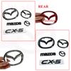for  Plastic Car Front Trunk Emblem Mazda CX-5 CX5 Steering Wheel Badge 3D Body Replaced Sticker Rear Tail Refitting Decoration k2