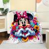 1pc Velvet Heart-Shaped Minnie Mouse Bedding Throw Blanket, Sofa Cover, Gift for, Home Decor, Valentine's Day Present,
