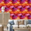Ink red, peach and purple wallpaper 50x1000