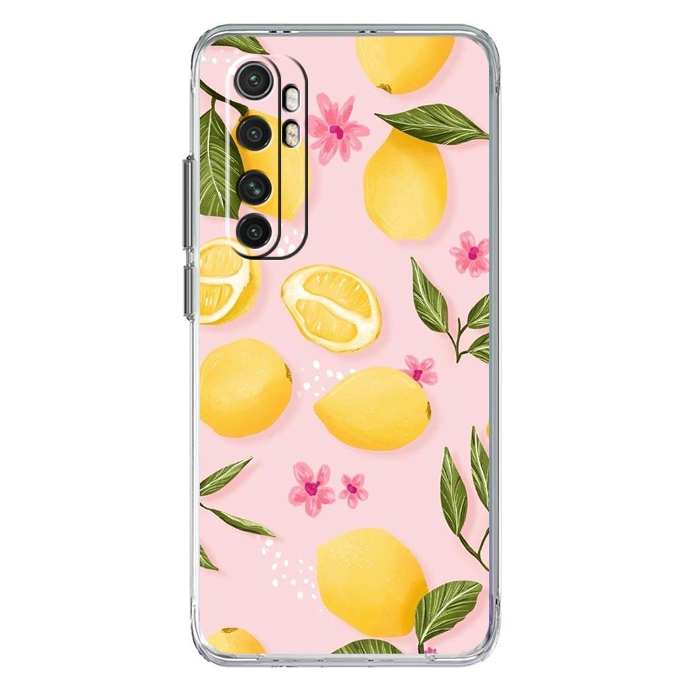 Phone Case For Xiaomi Mi Poco X7 X6 X5 NFC X3 F7 Ultra F6 Pro F3 15 14T 14 13T 11 12 13 Lite Clear TPU Cover Retro Fruit lemon